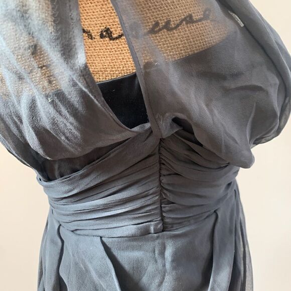 BEBE Black Silk Lined Bustier Dress Sz XS - Picture 7 of 15